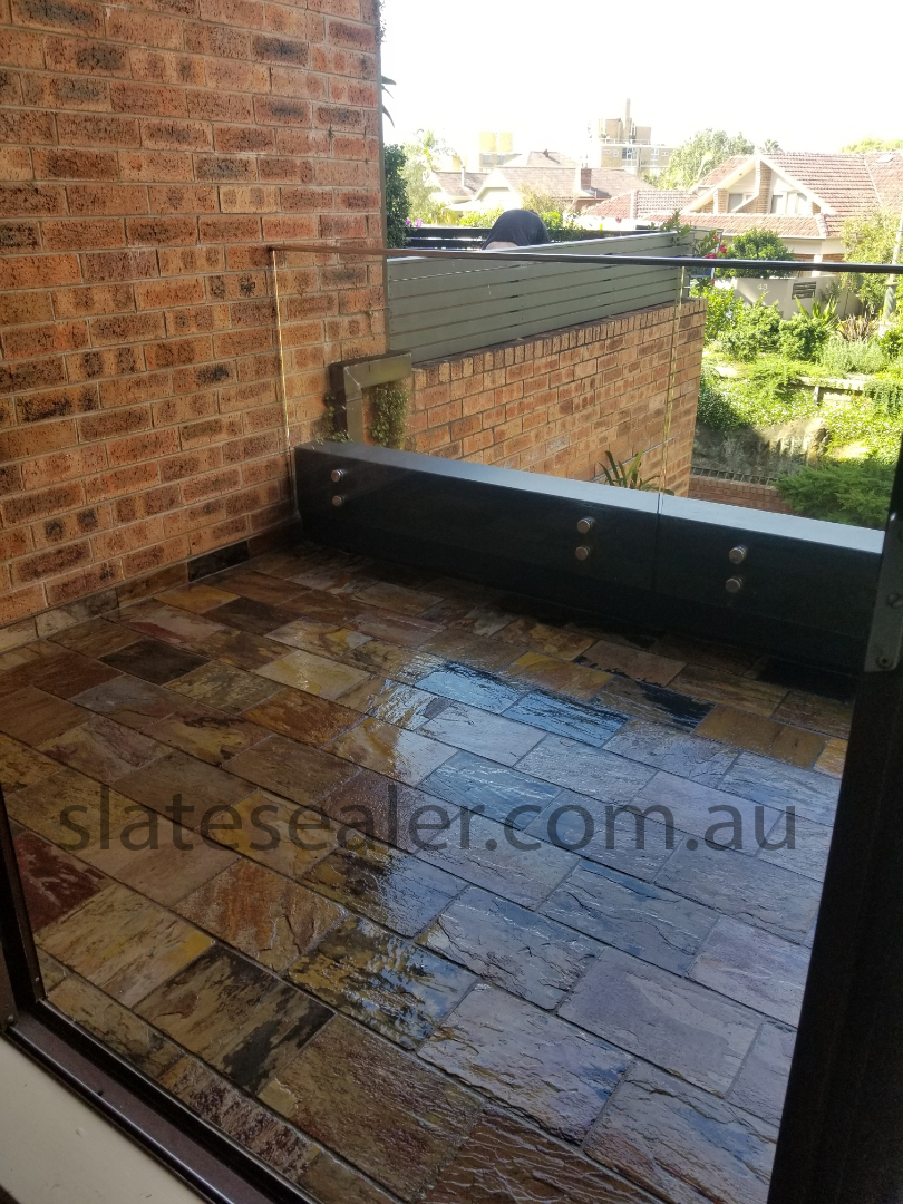  Lyons before and after Removing Stains from Slatestone