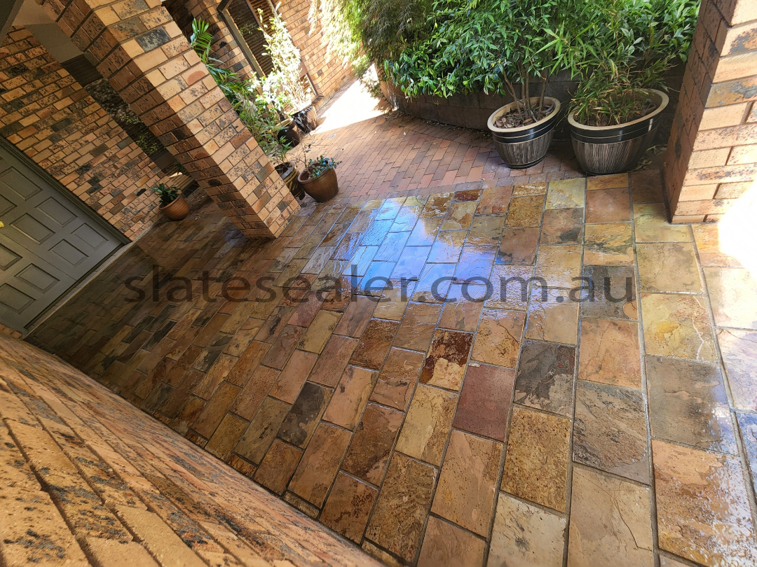   Slatestone Matt light-brown Floor Tile