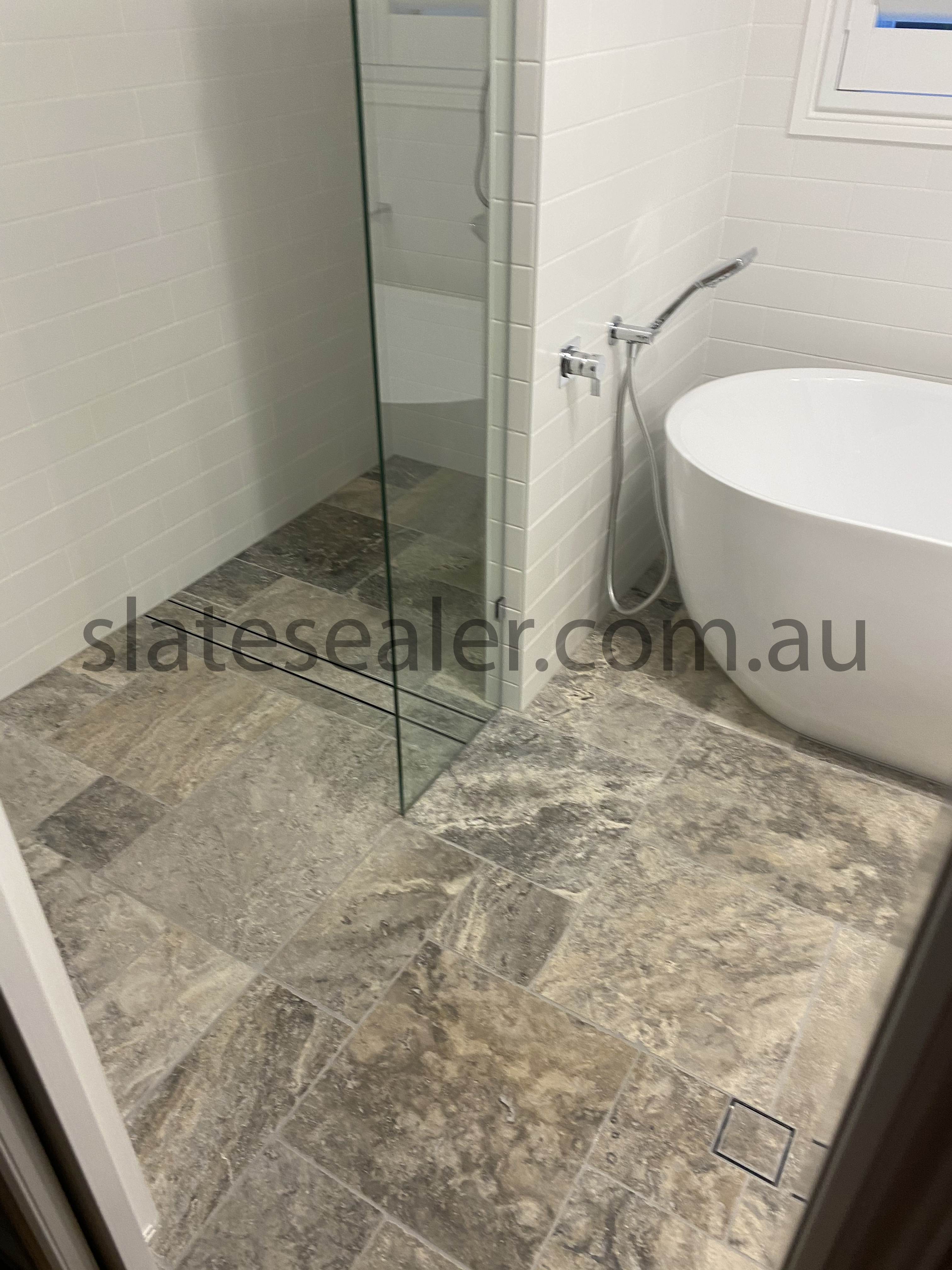  Kensington Slatestone tile bathroom shower