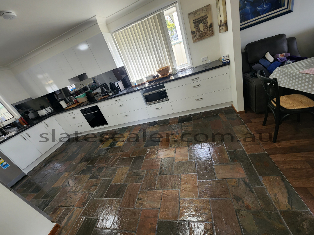   featuring castile Slatestone kitchen