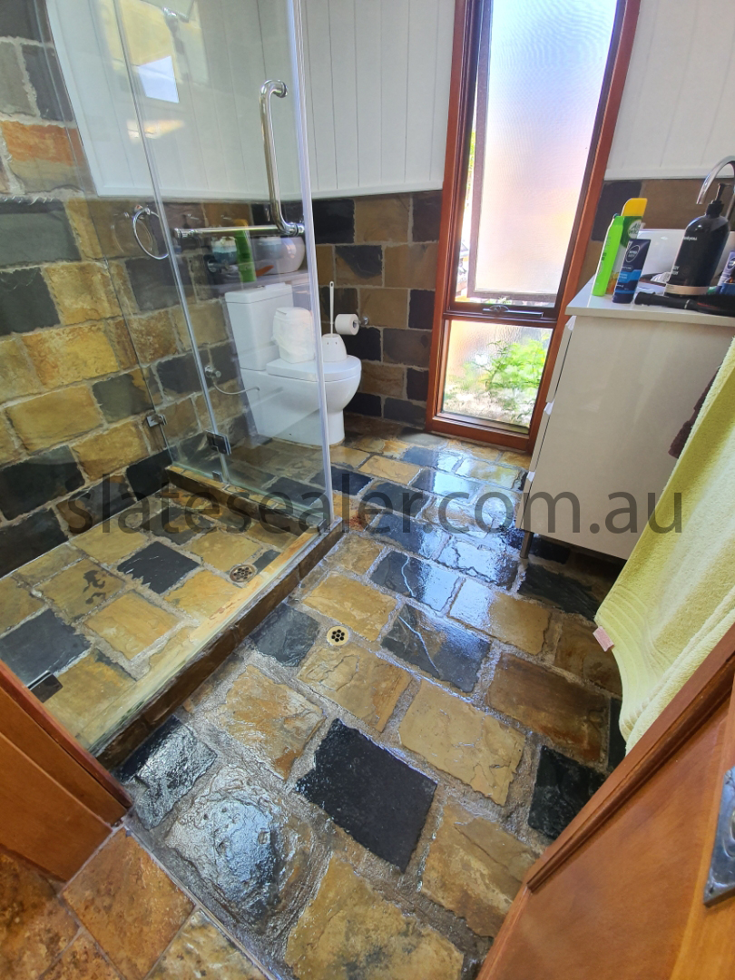  Cremorne hard surface sealing shower cleaning floor Slatestone