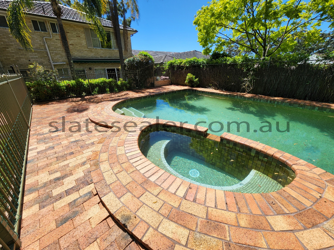  Red Hill sealing Slatestone pool