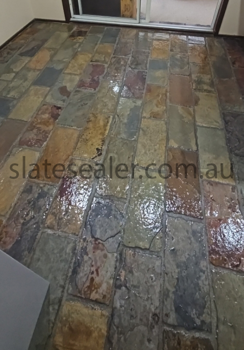  Red Hill sealing floor of black Slatestone