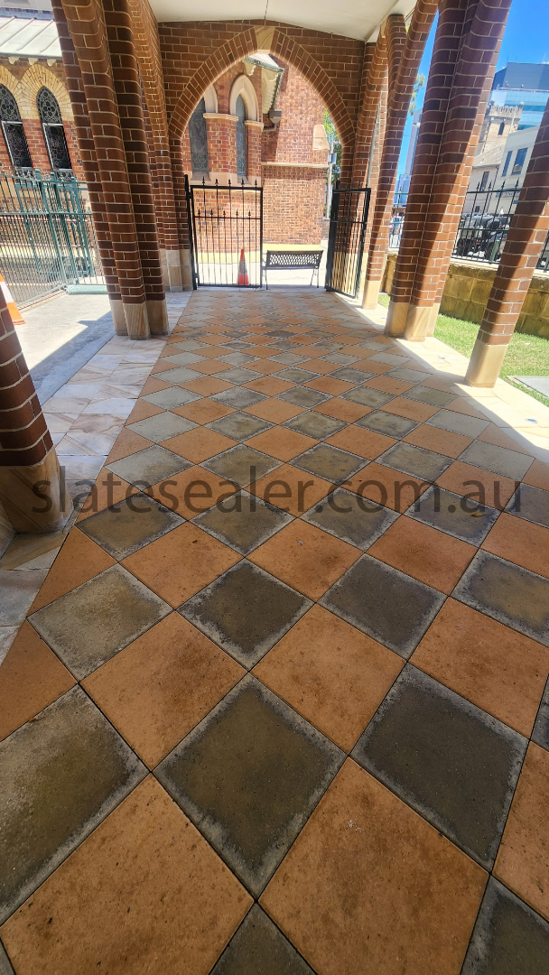  Red Hill Slatestone pavers stone sealing